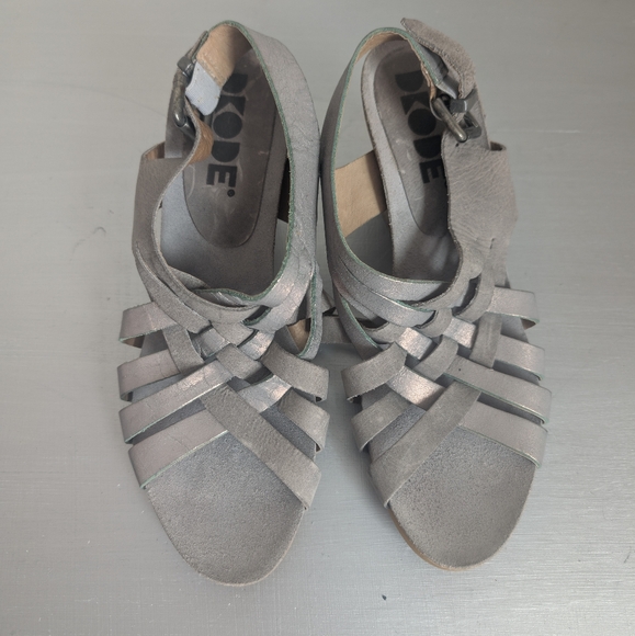 DKODE Women's Strappy Block Heel Sandals - Gray SZ 39 eur - Picture 9 of 15